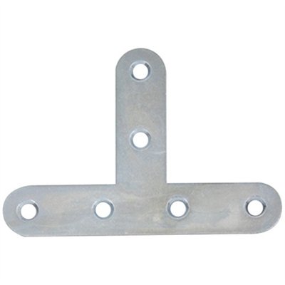 AFBAT - Equerre chaise têtes rondes 16x1.5 L.40mm zingué blanc X25