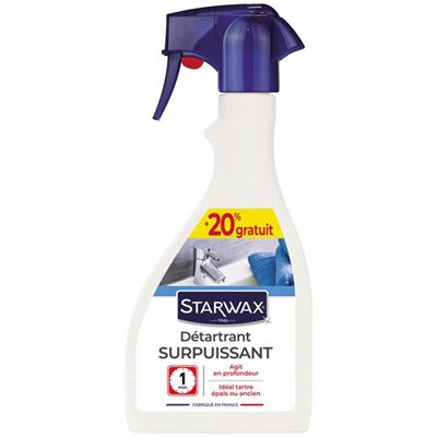STARWAX - Détartrant surpuissant salle de bain pulvér. 500ml +20%