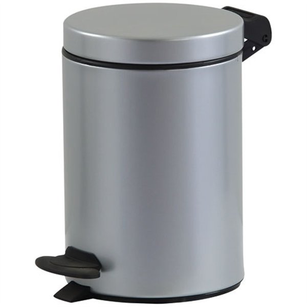 ROSSIGNOL - Poubelle de salle de bain 3 L - Cyjeu gris métal