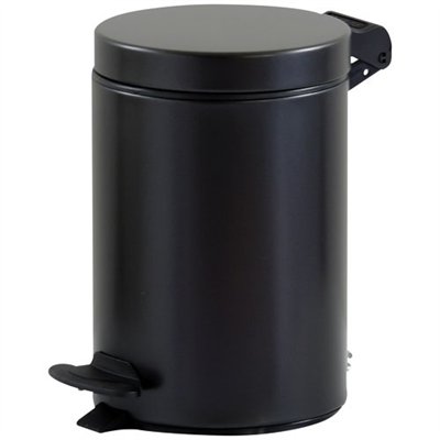 ROSSIGNOL - Poubelle de salle de bain 3 L - Cyjeu noir basalte