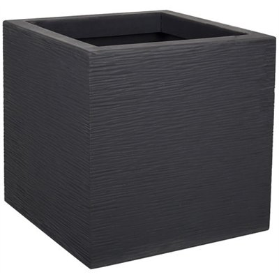 EDA - Pot carré Graphit up 29.5cm anthracite