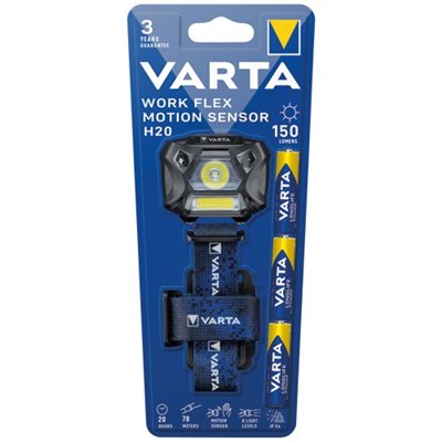 VARTA - Work flex motion sensor head light h20