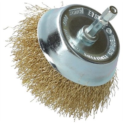 NORTON - Brosse perceuse coupe ondulé laiton 75 Norton