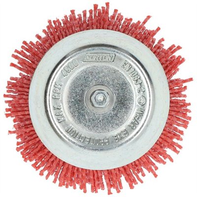 NORTON - Brosse perceuse coupe nylon rouge 75 Norton