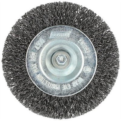 NORTON - Brosse perceuse circulaire ondulé acier 75 Norton