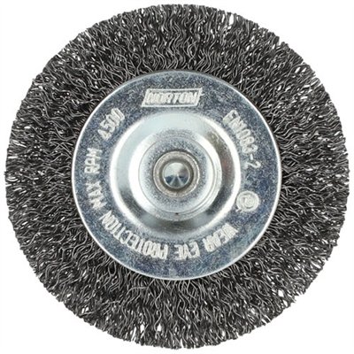 NORTON - Brosse perceuse circulaire ondulé acier 75 Norton