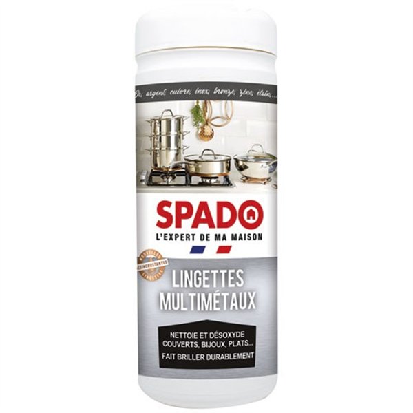 SPADO - Spado lingettes nettoyant multimetaux x35