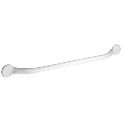 GODONNIER - Barre d'appui droite 70cm acier époxy blanc
