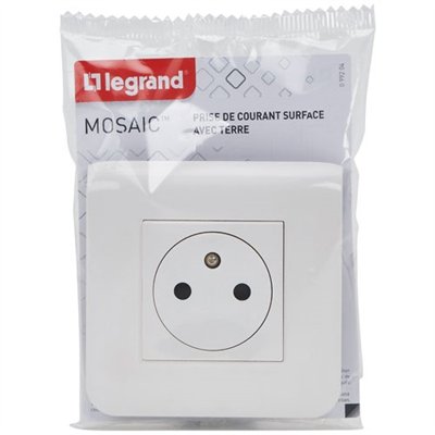 LEGRAND - Mosaic prise 2p+t complet blister