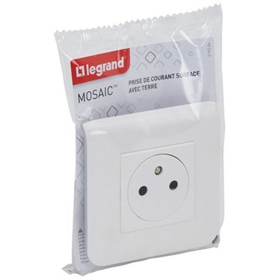 LEGRAND - Mosaic prise 2p+t complet blister