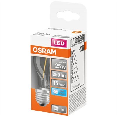 OSRAM - Led sphérique clair filament 2.5w e27 froid boite 1