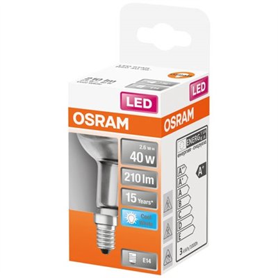 OSRAM - Spot r50 led verre clair 2.6w e14 froid bte 1