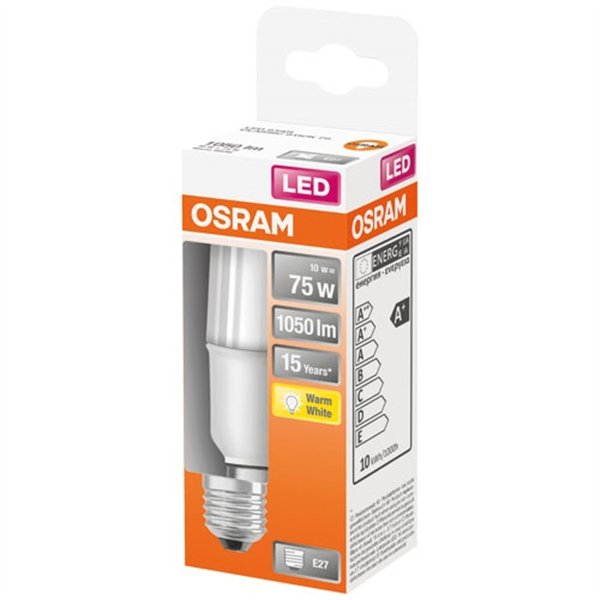 OSRAM - Led stick dépoli avec radiateur 10w e27 chaud boite 1