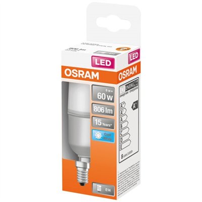 OSRAM - Led stick dépoli avec radiateur 8w e14 froid boite 1