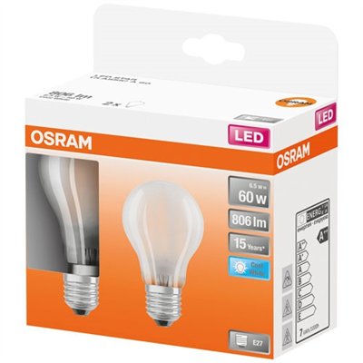 OSRAM - Led standard verre dépoli 7w e27 froid boite de 2
