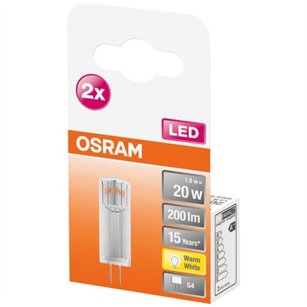 OSRAM - Led capsule clair 1.8w g4 chaud boite de 2
