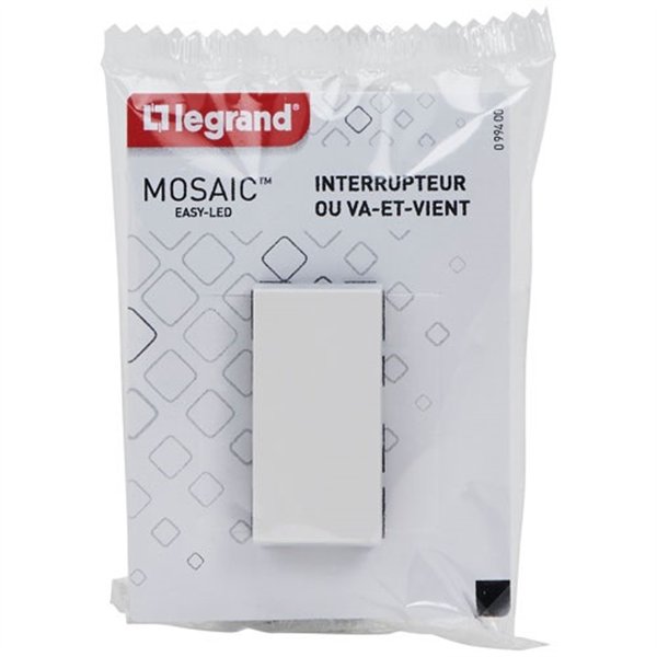 LEGRAND - Interrupteur composable va/vient module mosaic 45 blanc