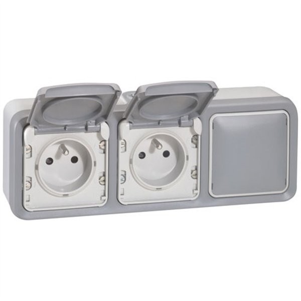 LEGRAND - Plexo db prise 2pt obturateur étanche hort
