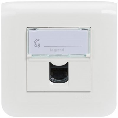 LEGRAND - Mosaic prise rj45 cat 6 FTP blanc complet