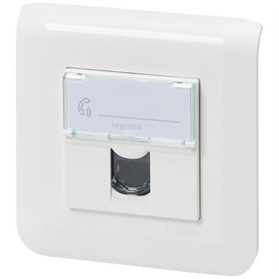 LEGRAND - Mosaic prise rj45 cat 6 FTP blanc complet