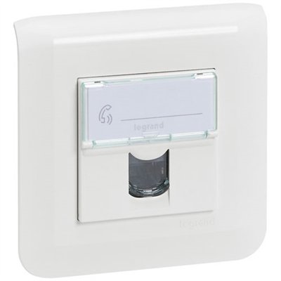 LEGRAND - Mosaic prise rj45 cat 6 FTP blanc complet