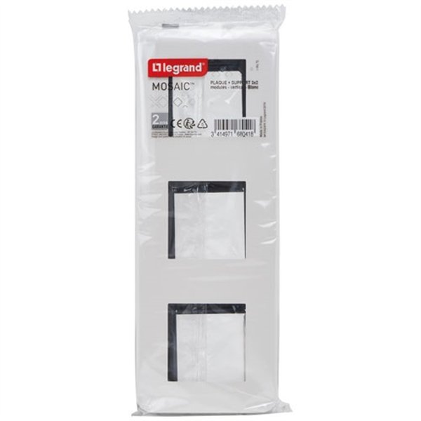 LEGRAND - Mosaic support à vis 3x2 modules vert blanc