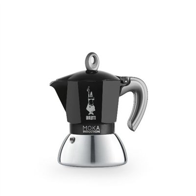 BIALETTI - Cafetière italienne 2 tasses - Moka Induction Noire