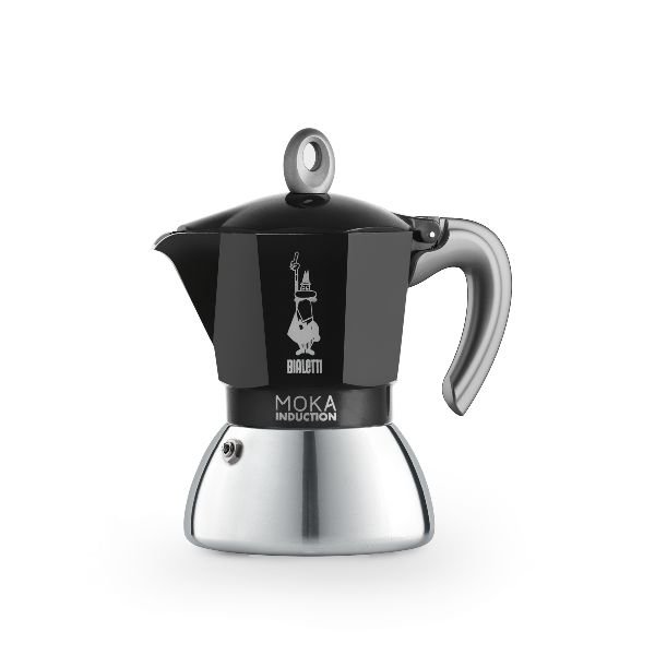 BIALETTI - Cafetière italienne 4 tasses - Moka Induction Noire