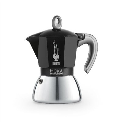 BIALETTI - Cafetière italienne 6 tasses - Moka Induction Noire