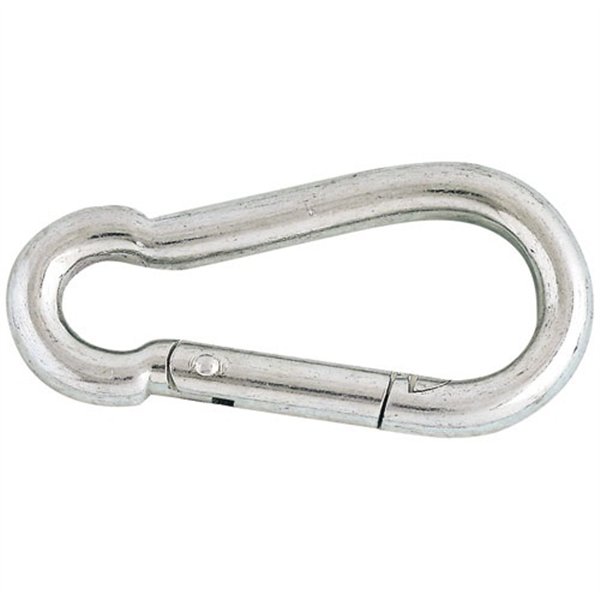 CHAPUIS - Mousqueton pompier acier zingué Ø8mm long.80mm blister 1