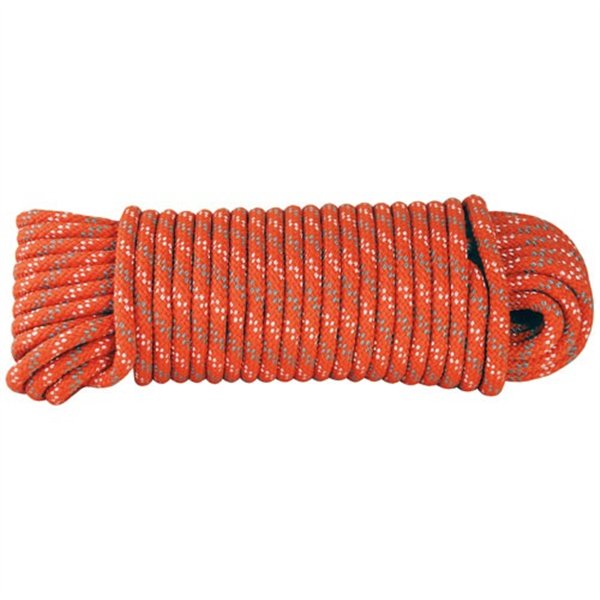 CHAPUIS - Corde polypro. tressée orange Ø6mm bobine 15m