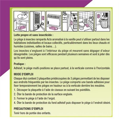 ACTO - Piège à glu aromatisé vanille