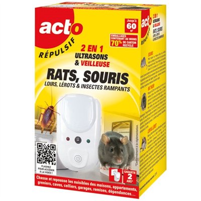 ACTO - Retro ultrason et ondes electromagnet.rats souris insectes