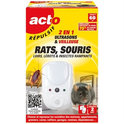 ACTO - Retro ultrason et ondes electromagnet.rats souris insectes