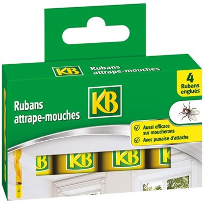 KB - Ruban attrape-mouches x4