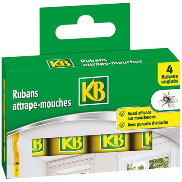 KB - Ruban attrape-mouches x4