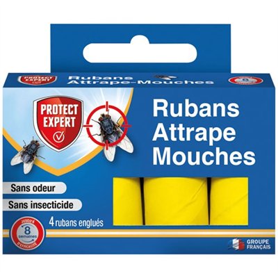 PROTECT EXPERT - Ruban attrape mouches x4