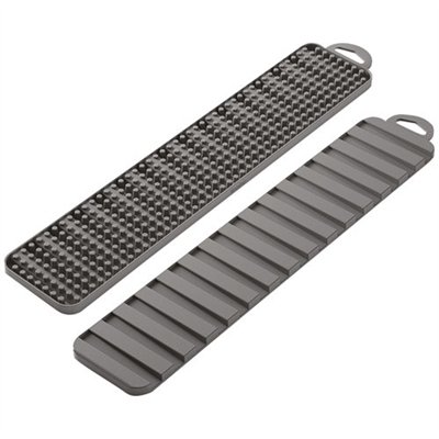 METALTEX - Tapis égouttoir GRAVITY SLIM recto-verso plast. GRIS 40x8cm