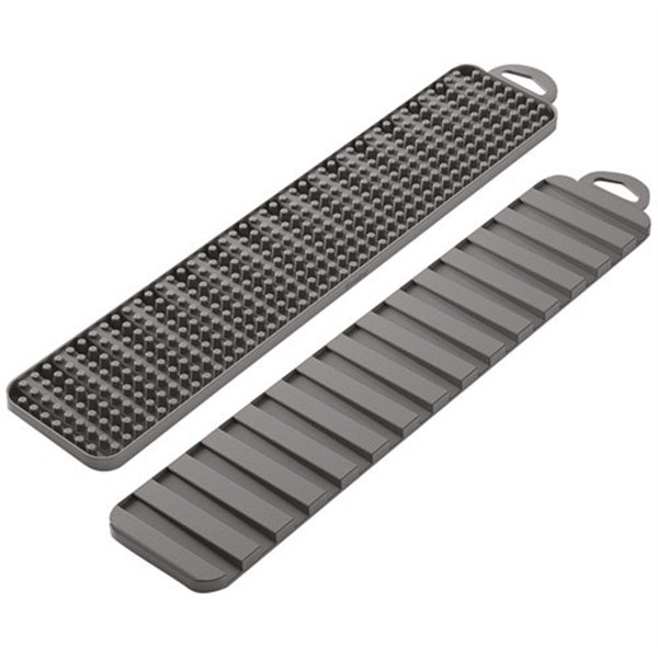 METALTEX - Tapis égouttoir GRAVITY SLIM recto-verso plast. GRIS 40x8cm