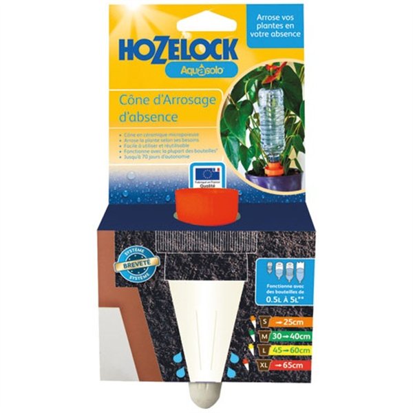HOZELOCK - Cône arrosage ceramique Aquasolo rouge blister