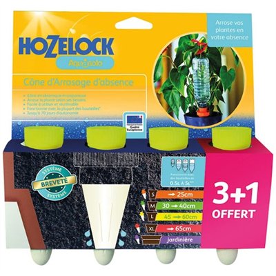 HOZELOCK - Cône arrosage ceramique Aquasolo jaune x4 blister