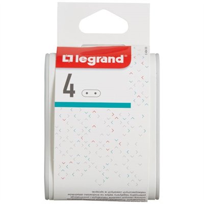 LEGRAND - Quadriplite standard 4 prises latérales 2P 6A blanc/gris