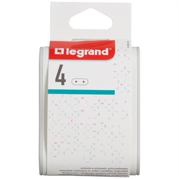 LEGRAND - Quadriplite standard 4 prises latérales 2P 6A blanc/gris