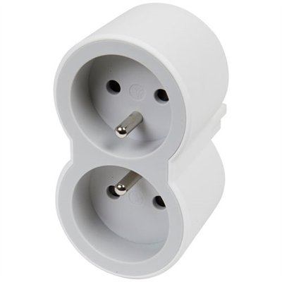 LEGRAND - Biplite FB 2x2P+T standard prises frontales blanc/gris