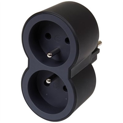 LEGRAND - Biplite FB 2x2P+T standard prises frontales noir