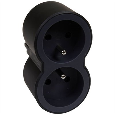 LEGRAND - Biplite FB 2x2P+T standard prises frontales noir
