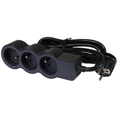 LEGRAND - Multiprise FB 3x2P+T standard 1.5m 1mm² noir