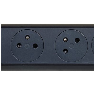 LEGRAND - Multiprise FB 3x2P+T prenium rotative et fixable 1.5m noir