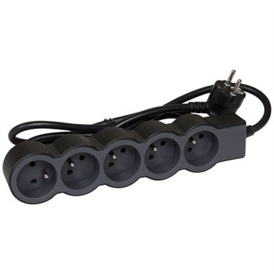 LEGRAND - Multiprise FB 5x2P+T standard 3m 1.5mm² noir