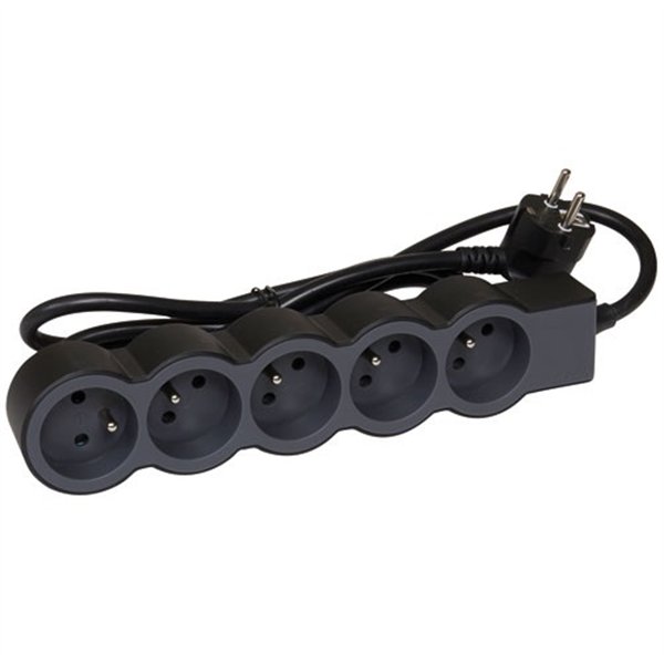 LEGRAND - Multiprise FB 5x2P+T standard 3m 1.5mm² noir